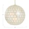 Hello Honey® Capiz Honeycomb Globe Pendant Light